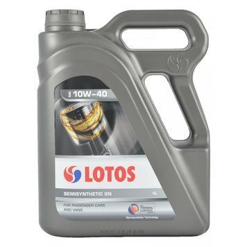 Олива моторна LOTOS Semisynthetic SN/CF 10W-40 4 л (WF-K405K00-0H0) 300496 фото