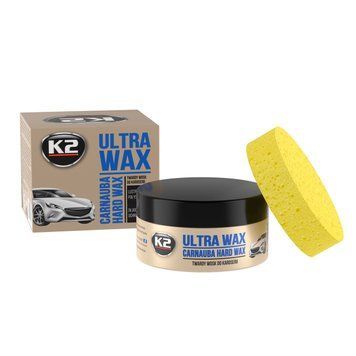 Полировочная паста с воском (с губкой) K2 Ultra Wax 250 мл (K073), паста для полировки металла K20110 фото