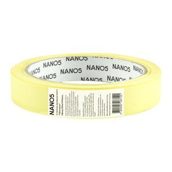 Стрічка клейка малярна NANO5 "Преміум" жовта 18 мм/20 м/140 мкм (N50004) N50004 фото