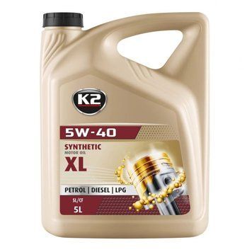 Олива моторна K2 Synthetic XL SL/CF/CF-4 5W-40 5 л (O1105E) K20961 фото