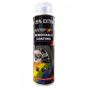 Краска жидкая резина MOTIP Removable coating Прозрачная глянцевая аэрозоль 500 мл (04307) MT0137 фото