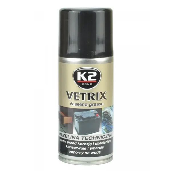 Мастило універсальне K2 Bond Vetrix Vaseline рідке синтетичне біле аерозоль 140 мл (B400) K20216 фото