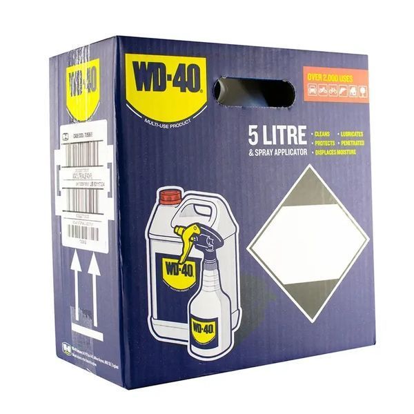 Мастило універсальне WD-40 рідке мінеральне прозоре з розпилювачем 5 л (124W705806) 090018 фото
