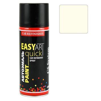Эмаль автомобильная CS SYSTEM Easy Art Quick Paint 201 Белая глянцевая аэрозоль 400 мл CS1201 фото