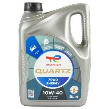 Олива моторна TOTAL Quartz 7000 Energy 10W-40 5 л (201537) 820058 фото