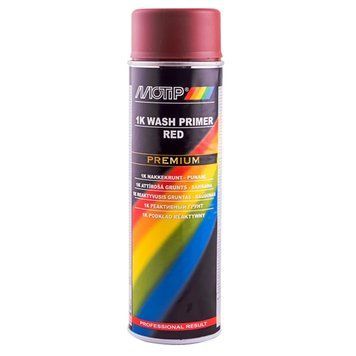 Грунт для кузова MOTIP 1K Wash Primer однокомпонентный реактивный красный аэрозоль 500 мл (04122) MT0144 фото