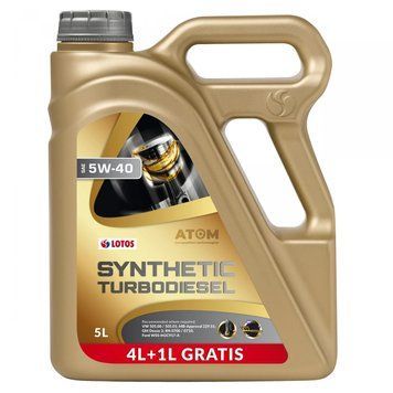 Масло моторное LOTOS Synthetic Turbo Diesel 5W-40 4 л + 1 л (WF-K504E30-0H1) 300098 фото