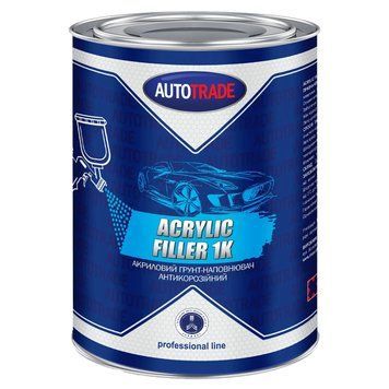 Грунт антикоррозионный Autotrade серый матовый 1 л/0,9 кг 131115 фото